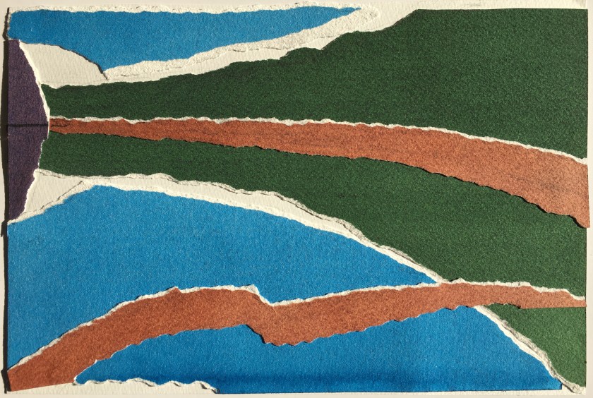 Torn Paper Collage 7